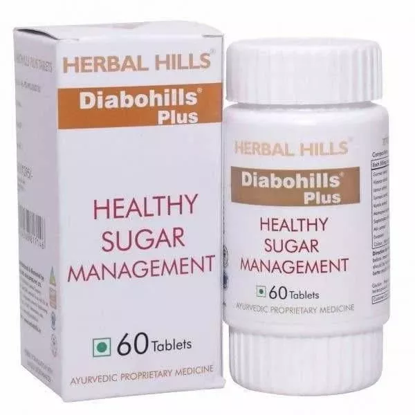 Herbal Hills Ayurveda Diabohills Plus Tablets - 60 tab