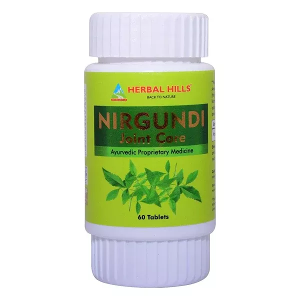 Herbal Hills Nirgundi Joint Care Tablets - 60 Tablets - 60 tabs