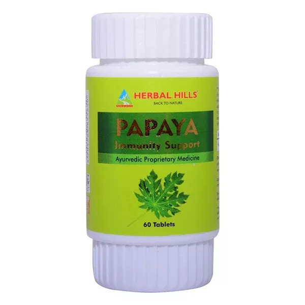 Herbal Hills Papaya Immunity Support Tablets - 60 Tabs