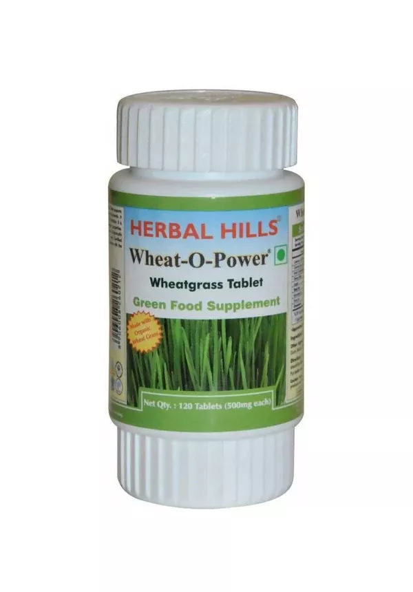 Herbal Hills Wheat-O-Power Wheatgrass Tablet - 120 Tablets