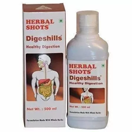 Herbal Shots Ayurveda Digeshills Syrup - 500 ml