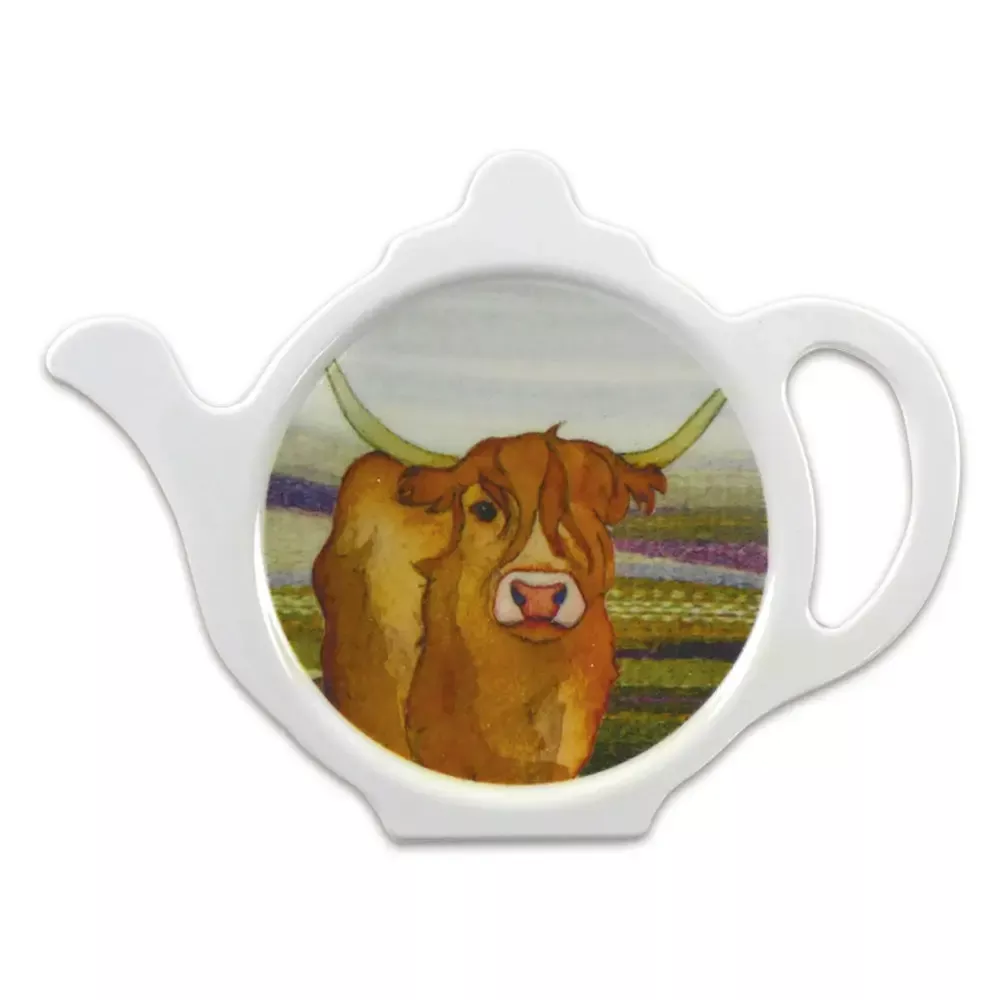 Highland Linen Cow Teabag Tidy