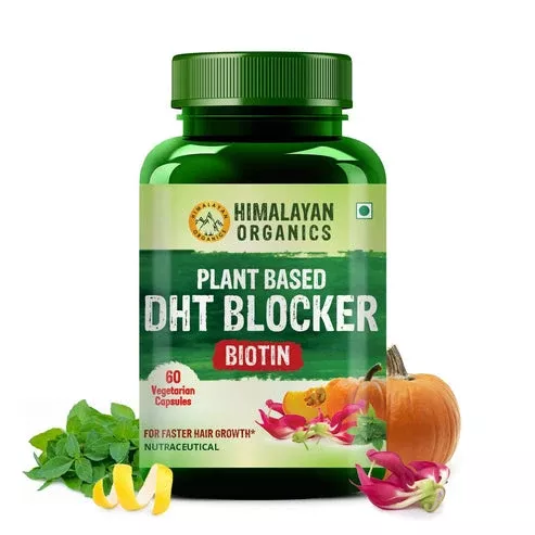 Himalayan Organics Plant Based DHT Blocker Vegetarian Capsules - 60 caps