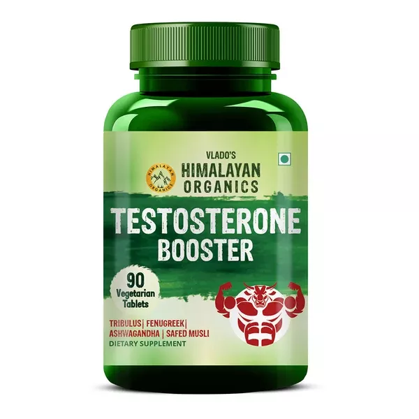 Himalayan Organics Plant Based Testosterone Booster Vegetarian Capsules - 90 Caps