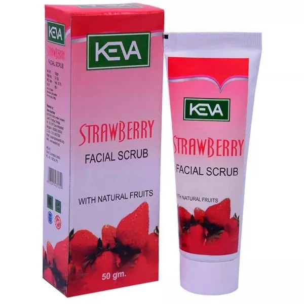 Keva Strawberry Facial Scrub - 50 gm