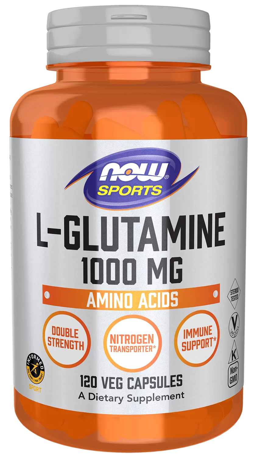 L-Glutamine, Double Strength 1000 mg Veg Capsules