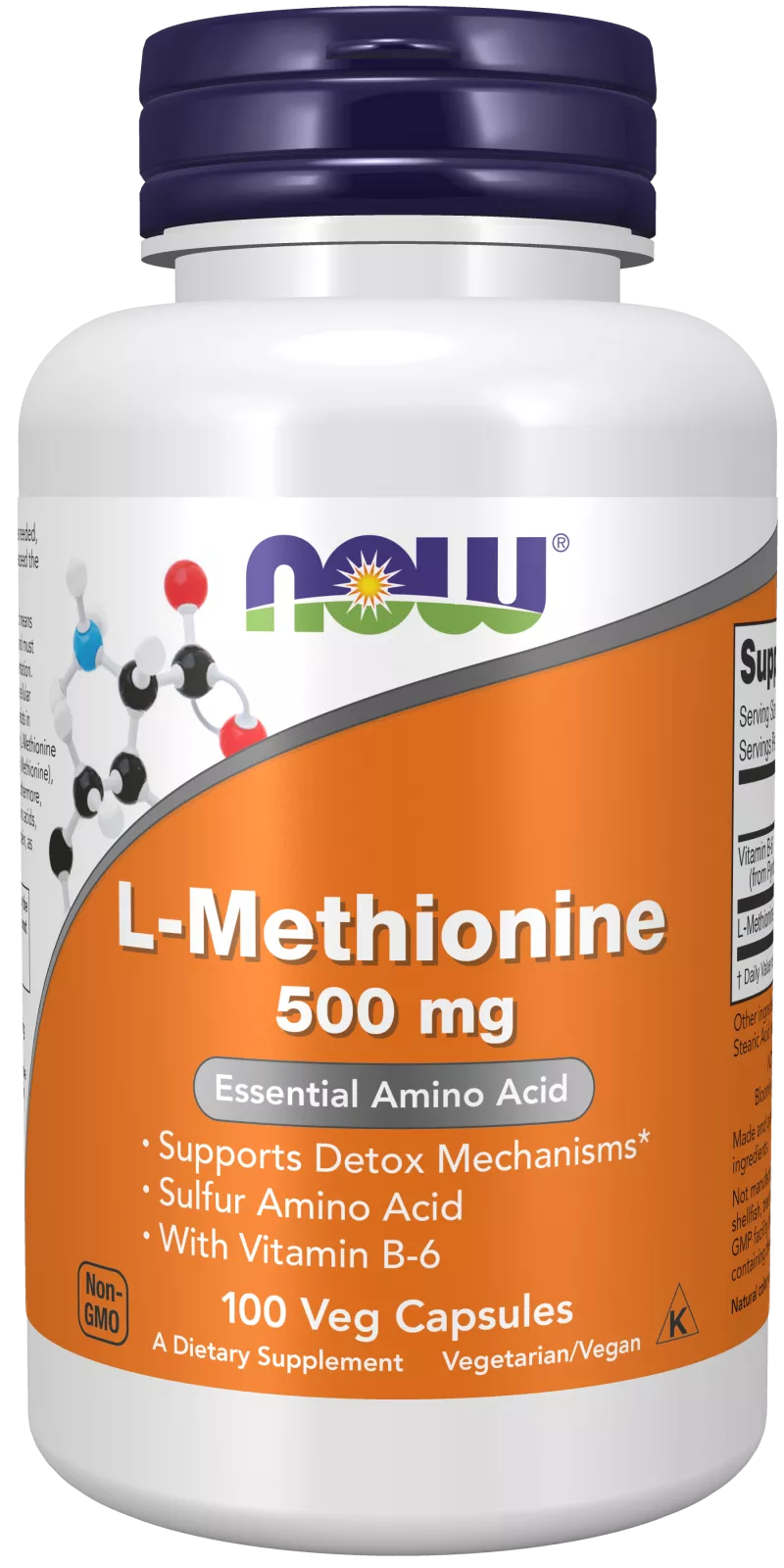 L-Methionine 500 mg Veg Capsules