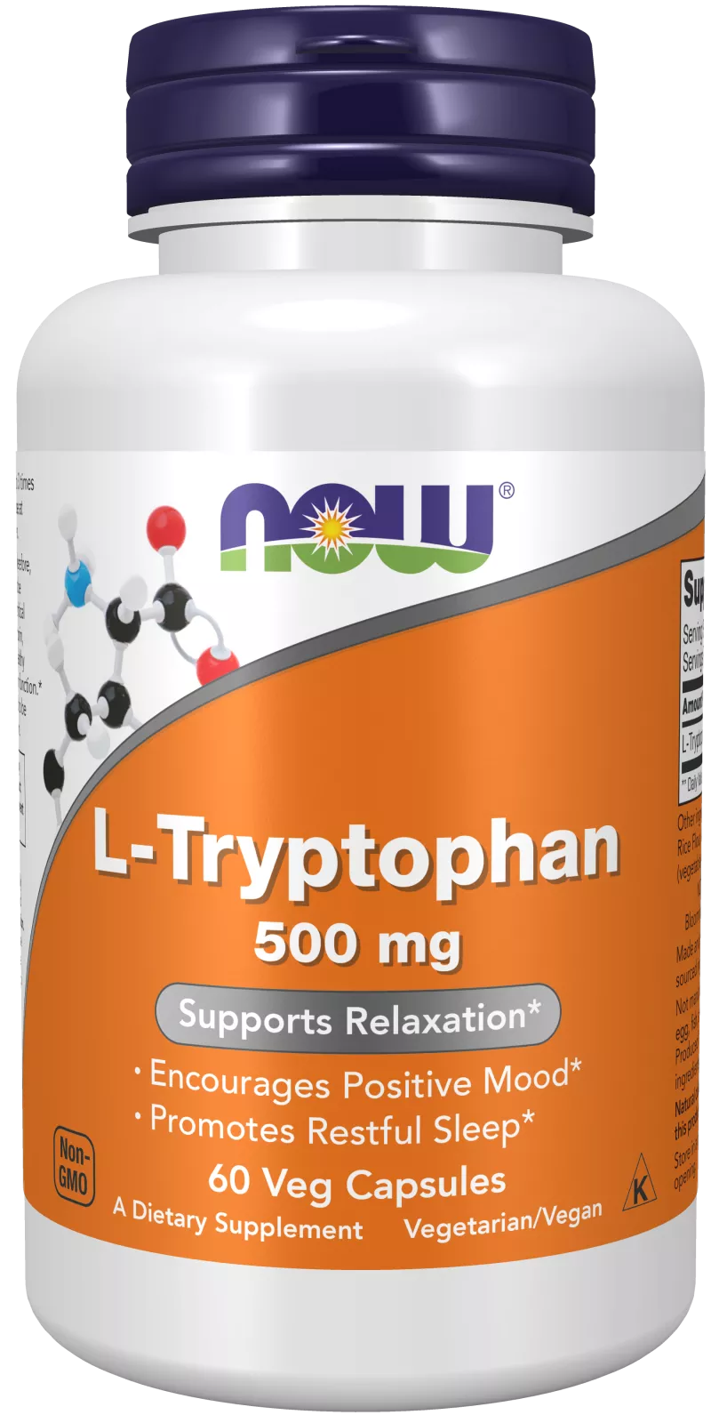 L-Tryptophan 500 mg Veg Capsules