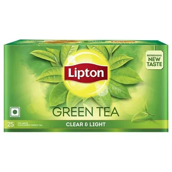 Lipton Pure & Light Green Tea Bags - 25 teabgs