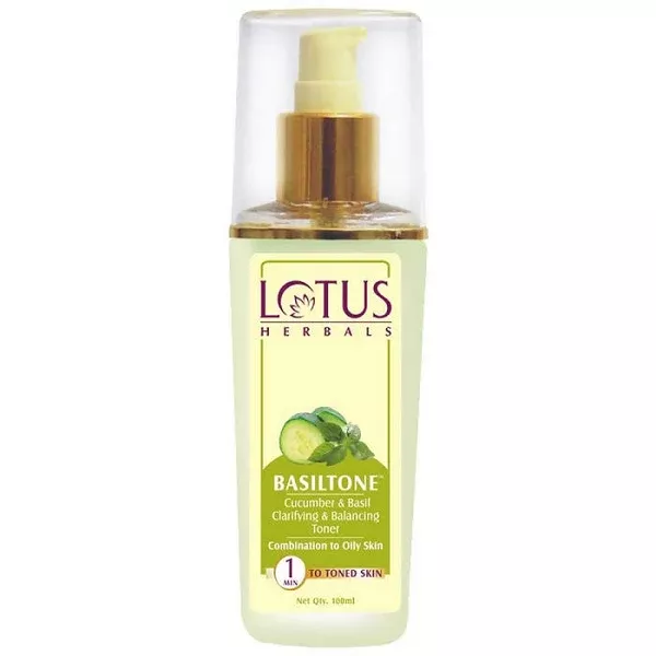 Lotus Herbals Basiltone Cucumber & Basil Clarifying & Balancing Toner - 100 gm