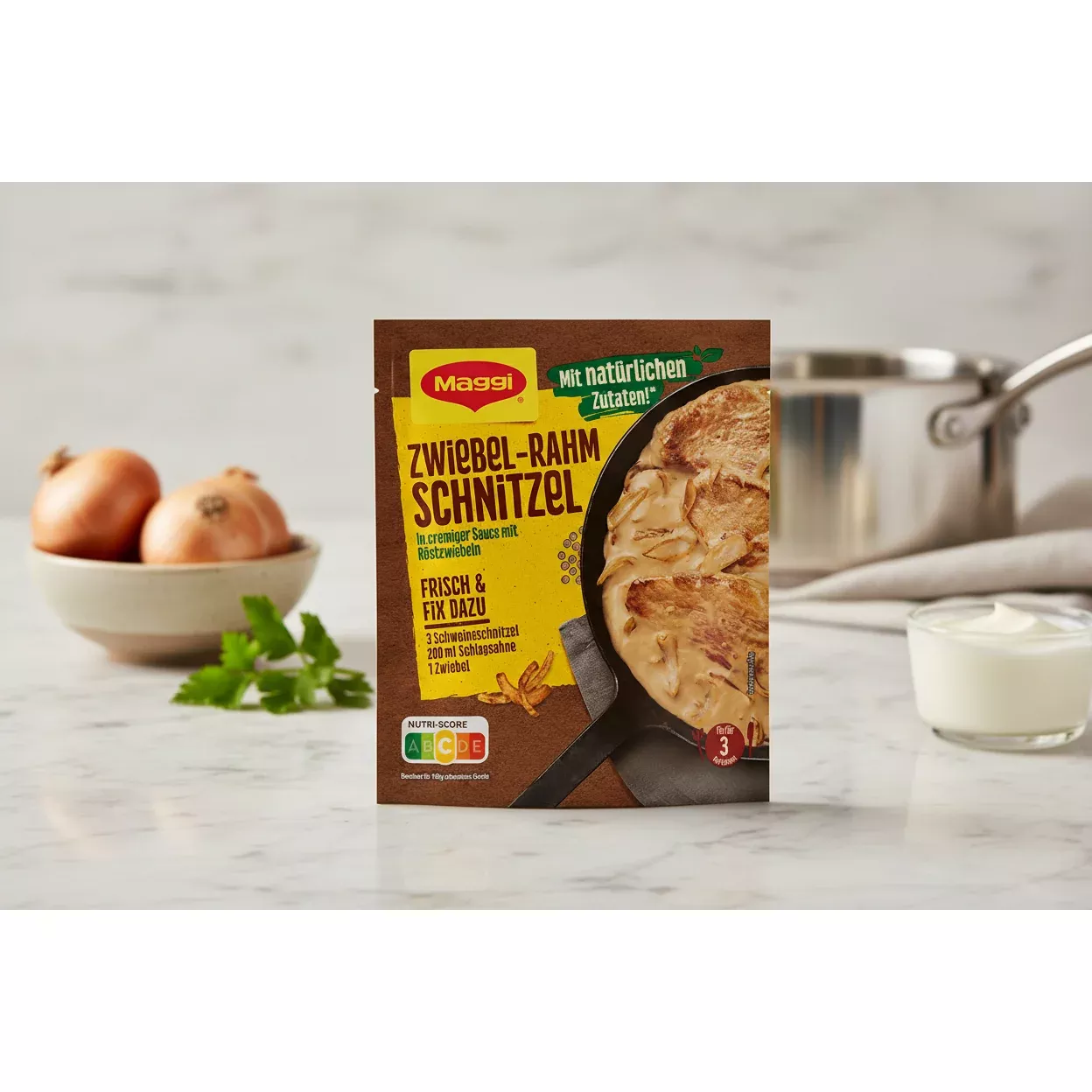 Maggi Zwiebel - Rahm Schnitzel