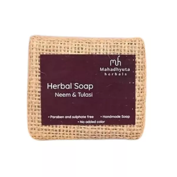 Mahadhyuta Herbals Neem & Tulasi Soap - 100 gm