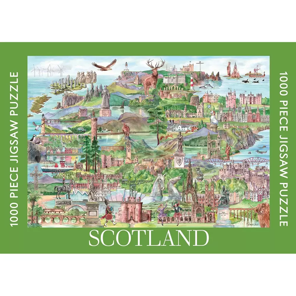 Map of Scotland Puzzle - 1000 pieces