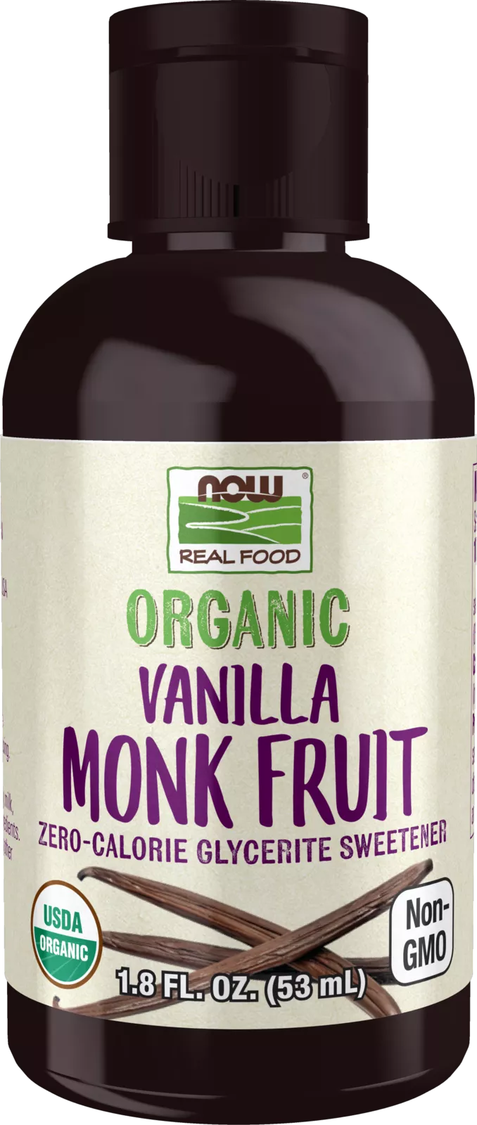 Monk Fruit Vanilla Liquid, Organic