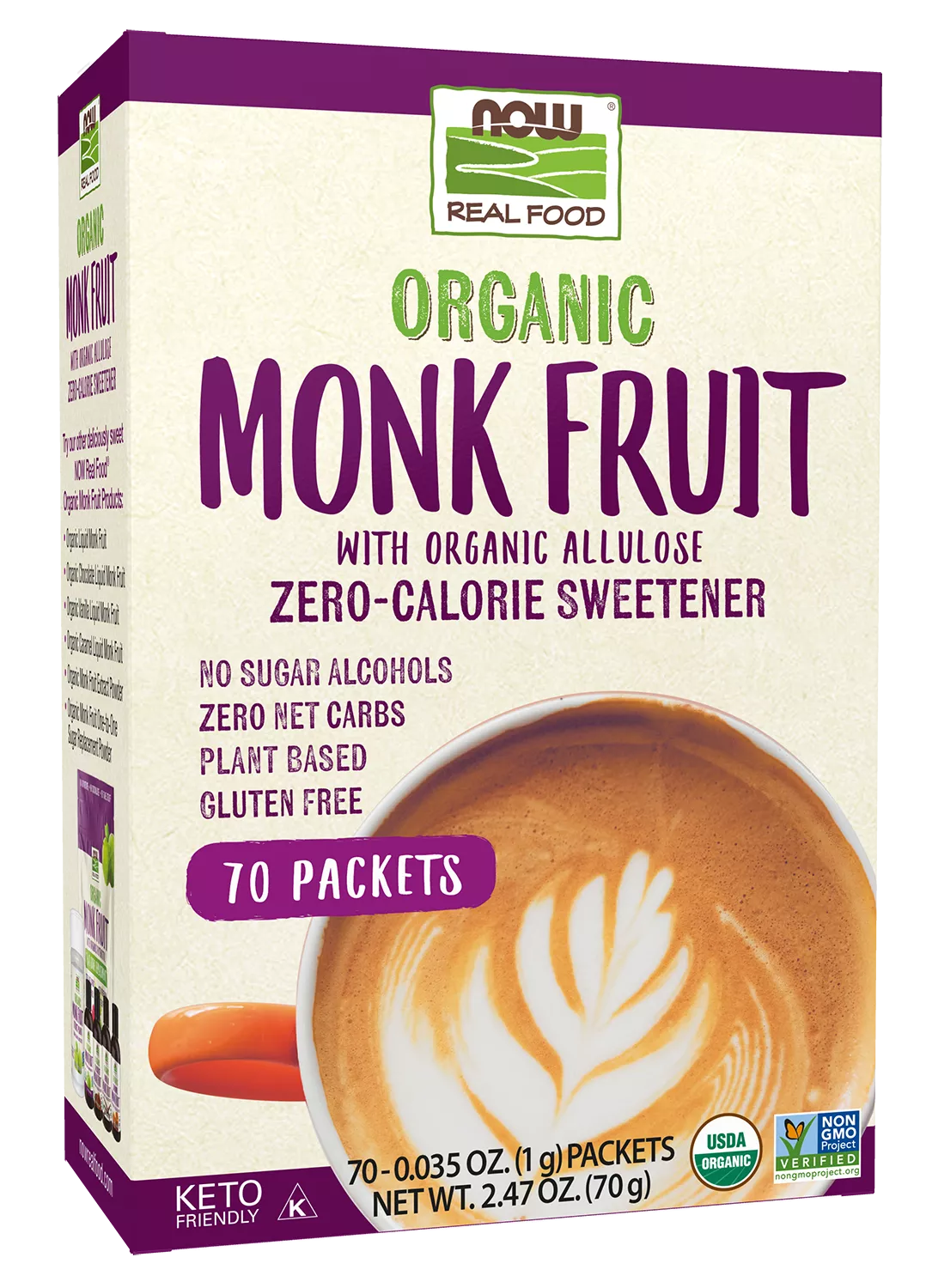 Monk Fruit with Allulose, Organic Packets