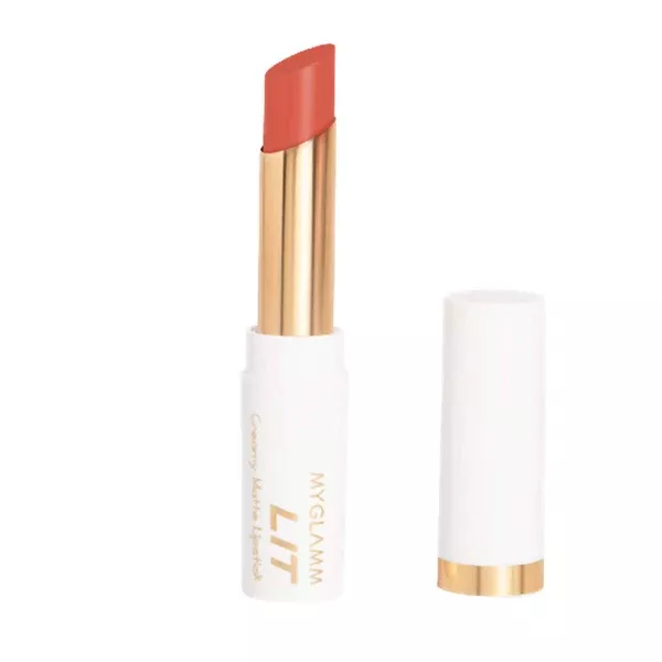 MYGLAMM LIT Creamy Matte Lipstick Bellini