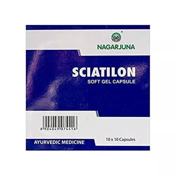 Nagarjuna Ayurveda Sciatilon Soft Gel Capsules - 100 caps