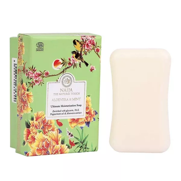 Naija Aloe Vera & Mint - Ultimate Moisturization Soap - 100 gm