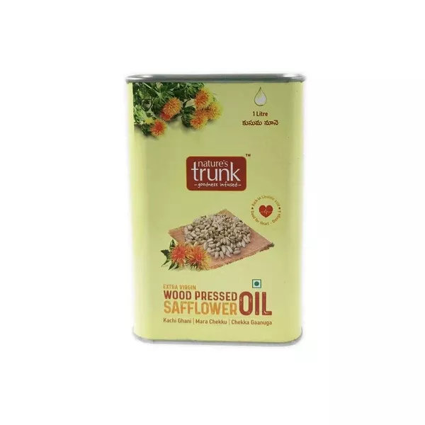 Nature's Trunk Extra Virgin Woodpressed Safflower oil - 1 L