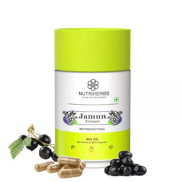 Nutriherbs Jamun Extract Capsules - 60 Caps