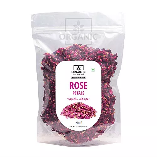 Organic Box Sun Dried Rose Petals - 100 gm