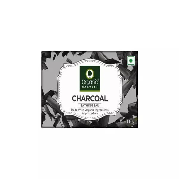 Organic Harvest Charcoal Bathing Bar - 110 Gm