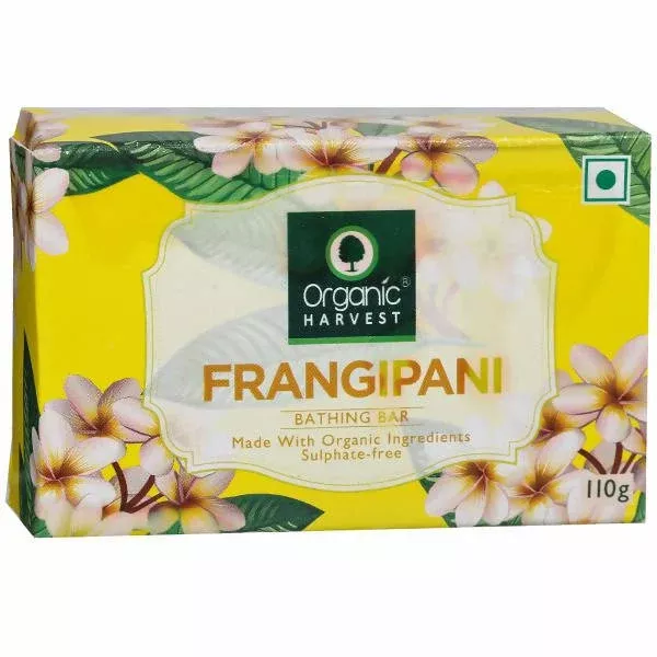 Organic Harvest Frangipani Bathing Bar - 110 Gm