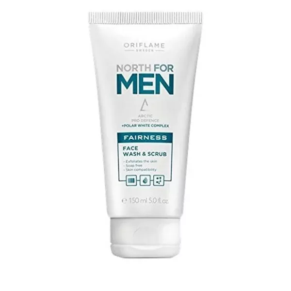 Oriflame North For Men Fairness Face Wash & Scrub - 150 ml