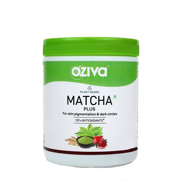OZiva Plant Based Matcha Plus - 50 gm