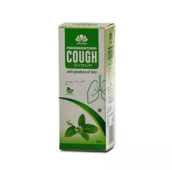 Pankajakasthuri Cough Syrup with Tulsi - 100 ml
