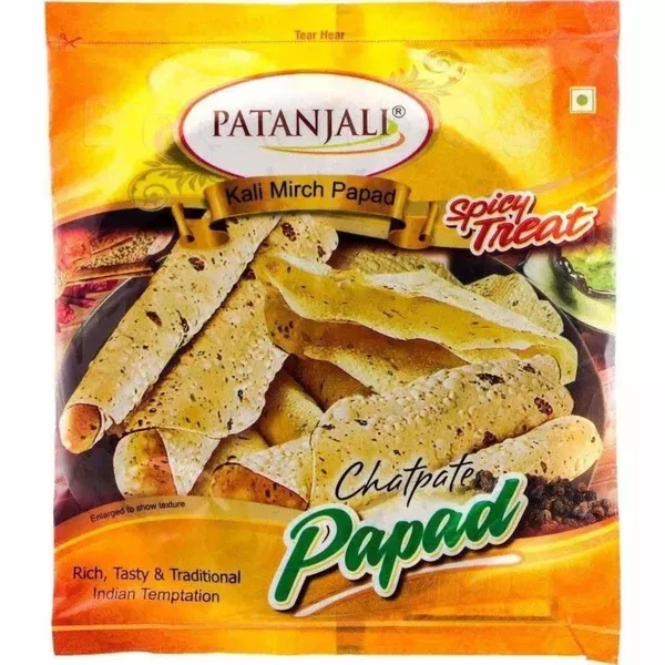 Patanjali Kali Mirch Papad - 200 gm