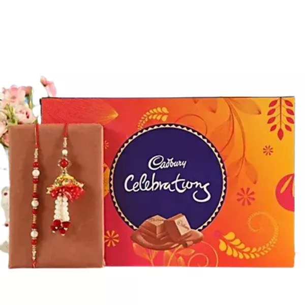 Pearl & Lumba Rakhi With Celebrations - Combo Pack