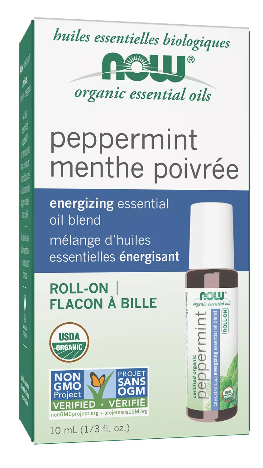 Peppermint Essential Oil Blend, Organic Roll-On