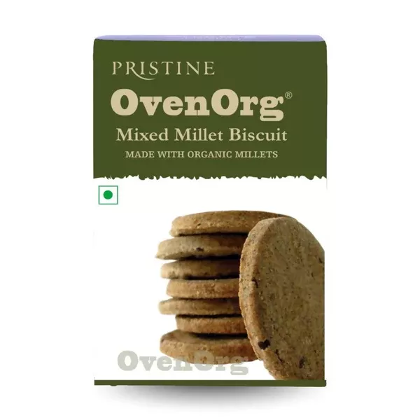 Pristine OvenOrg Mixed Millet Biscuits - 150 gm