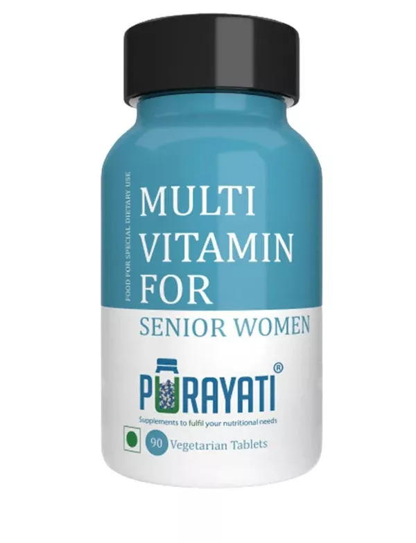 Purayati Multivitamin Tablets for Senior Women - 90 Tablets