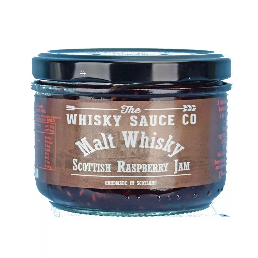 Raspberry & Malt Whisky Jam 8.8 oz jar