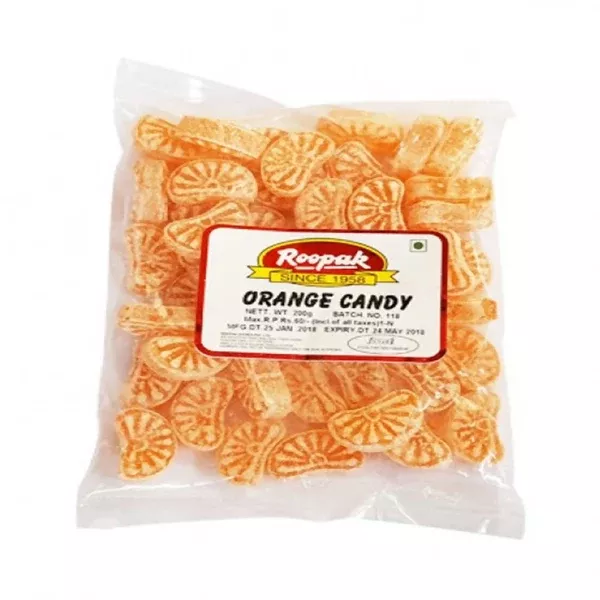 Roopak Orange Candy - 200 gm