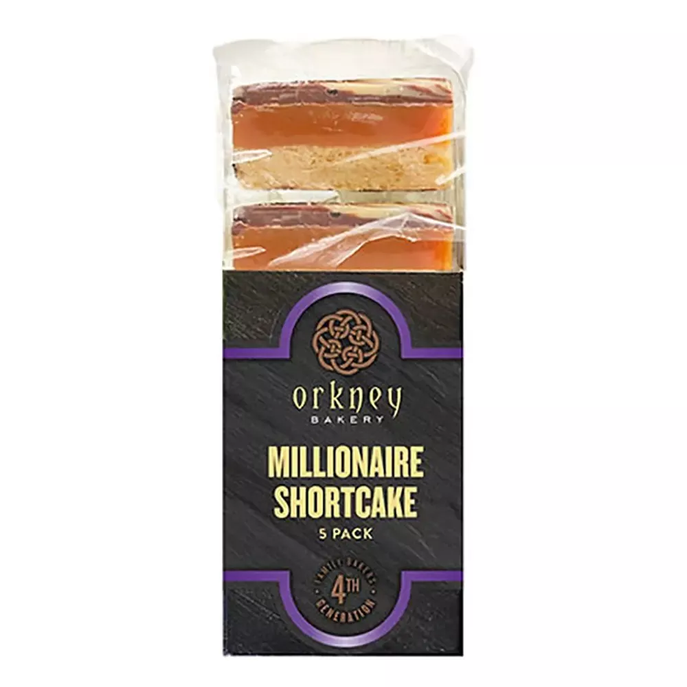 SALE Orkney Millionaire's Shortbread - box of five squares Best by Date 7/27/26