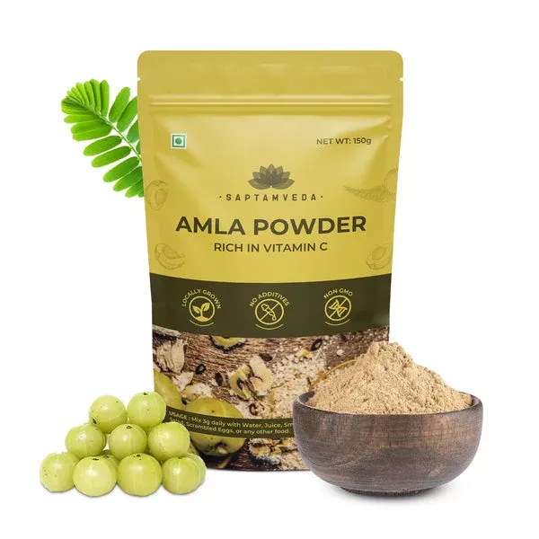 Saptamveda Organic Amla Powder - 150 gm