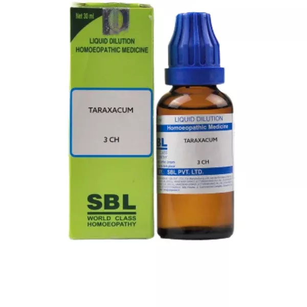 SBL Homeopathy Taraxacum Dilution - 3 CH - 30 ml