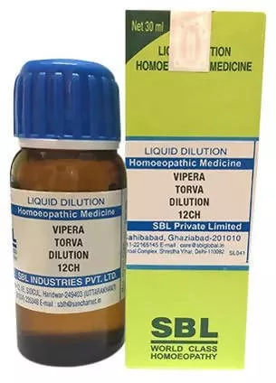 SBL Homeopathy Vipera Torva Dilution - 12 CH - 30 ml