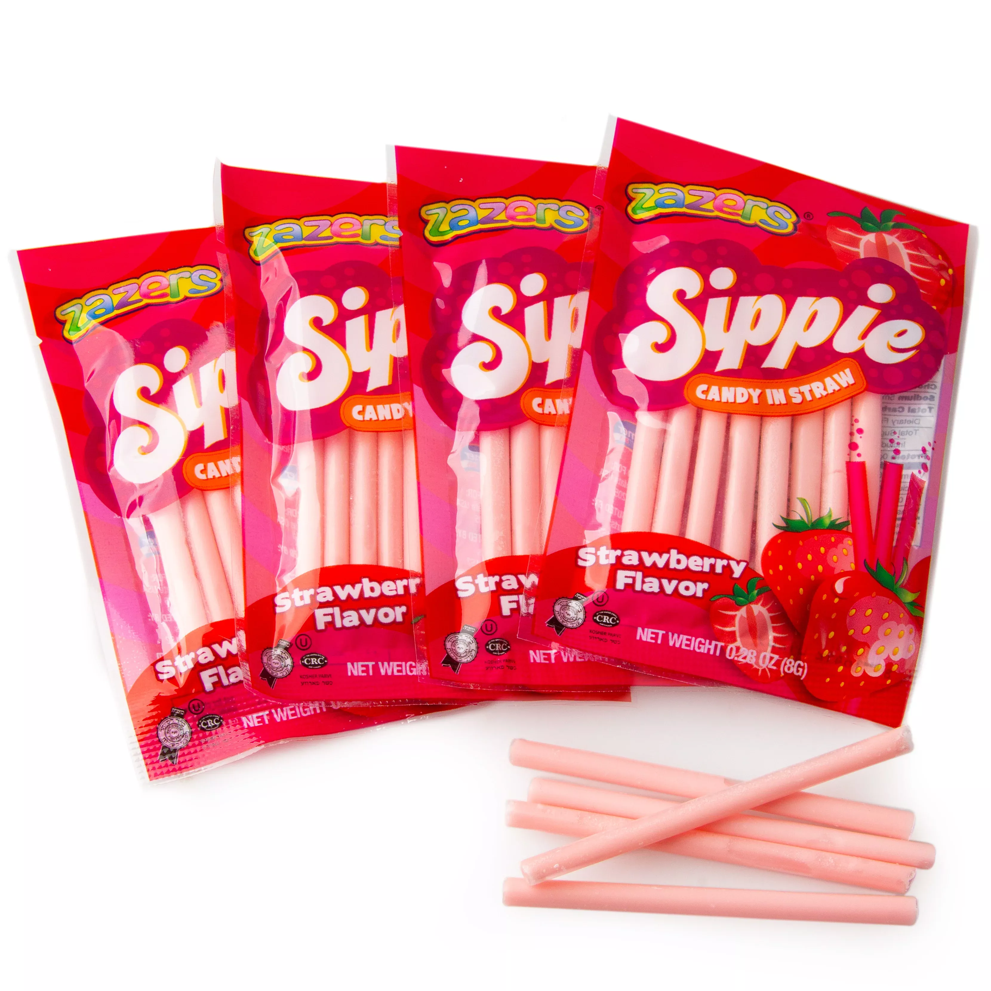 Sippie Candy in Straw - Strawberry
