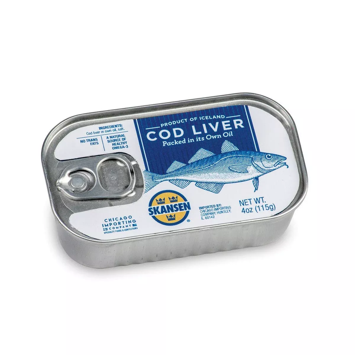 Skansen Icelandic Cod Liver Tin