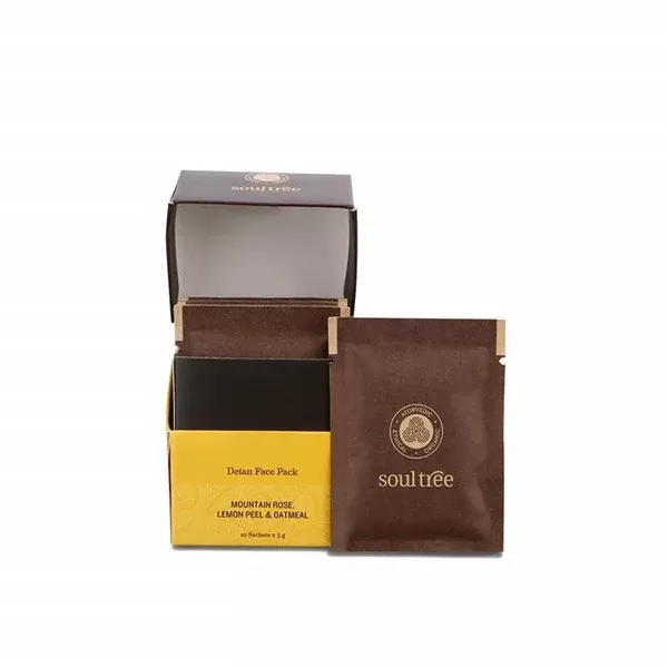 Soultree Detan Face Pack - 5 gm * 10 Sachets