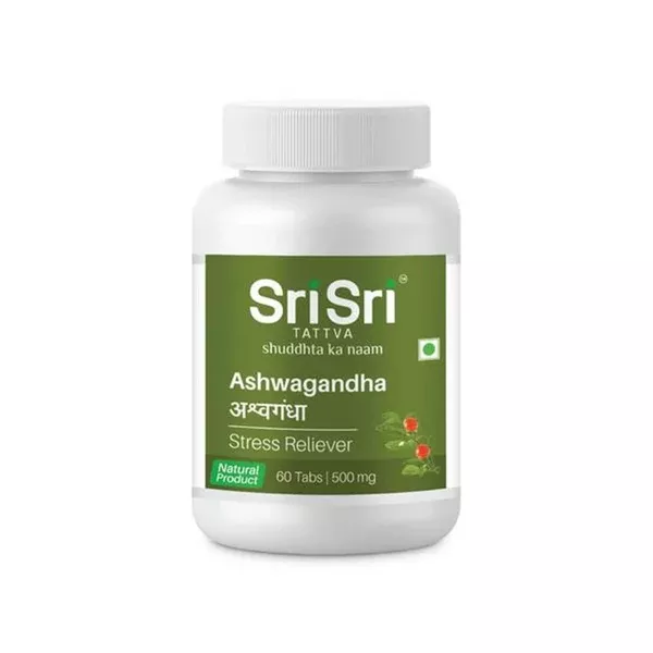 Sri Sri Tattva Ashwagandha Tablets - 60 tabs - Pack of 1