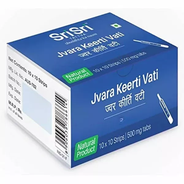Sri Sri Tattva Jvara Keerti Vati - 100 tabs