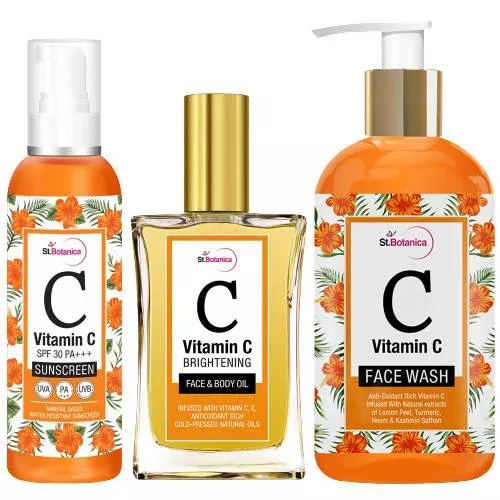 St.Botanica Vitamin C Brightening Face Combo - Combo