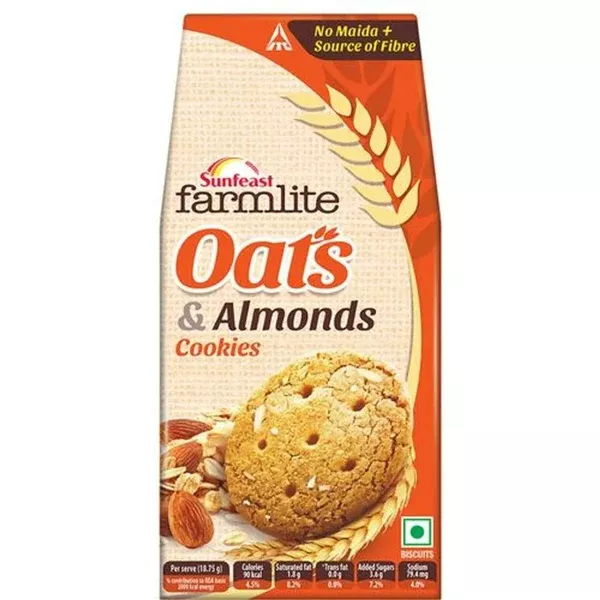 Sunfeast Farmlite Oats and Almonds - Pack of 1 - 150 gm