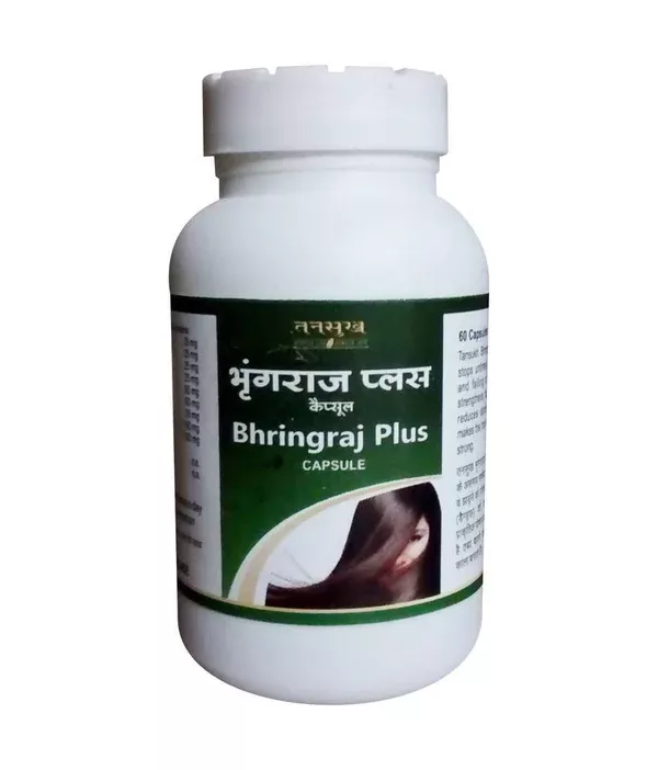 Tansukh Herbals Bhringraj Plus Capsules - 60 Capsules