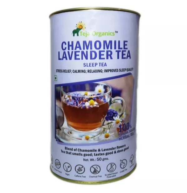Teja Organics Chamomile Lavender Tea - 50 gm